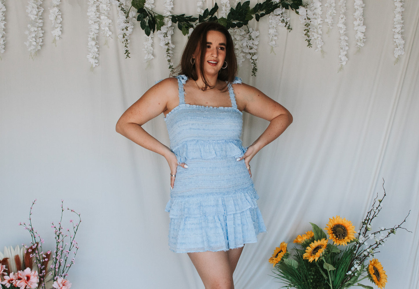 Blue Hydrangea Dress