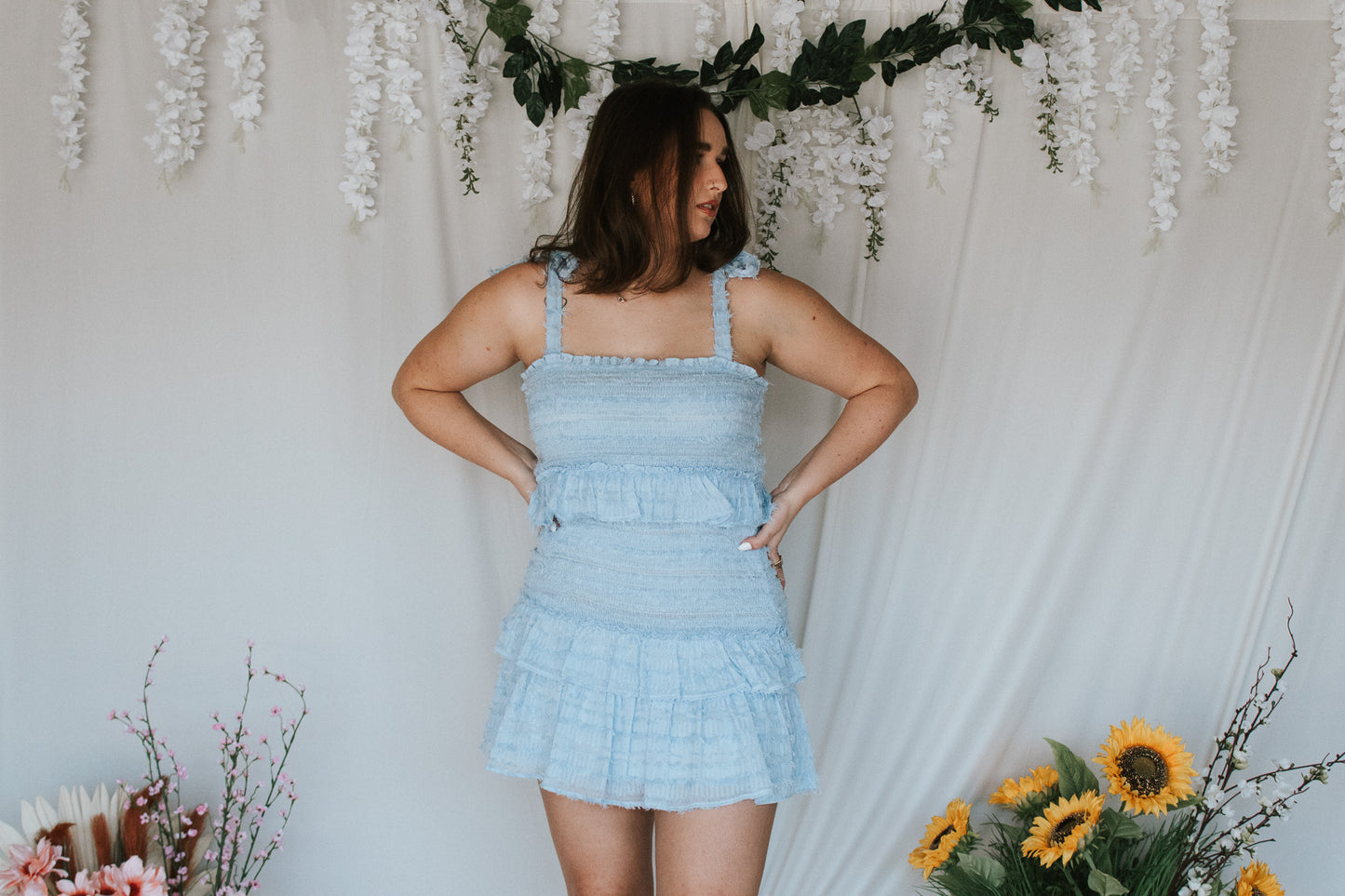 Blue Hydrangea Dress