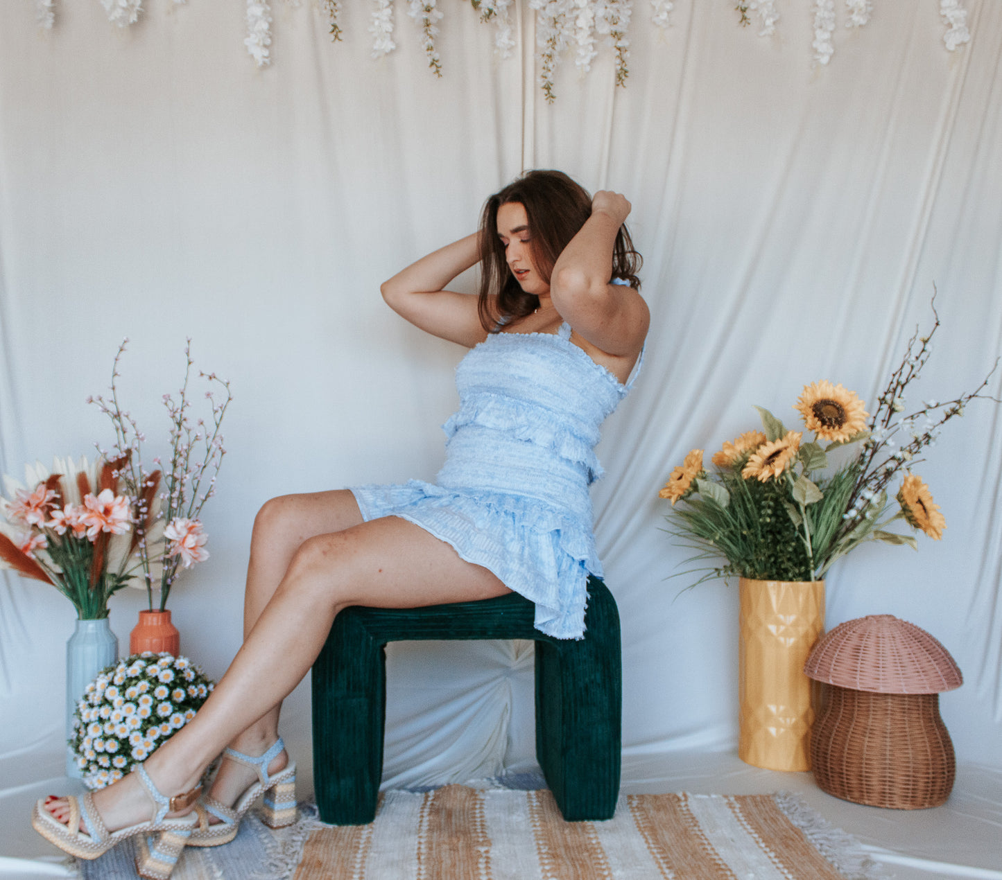 Blue Hydrangea Dress