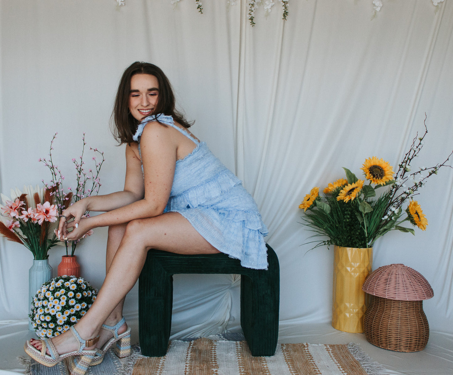 Blue Hydrangea Dress