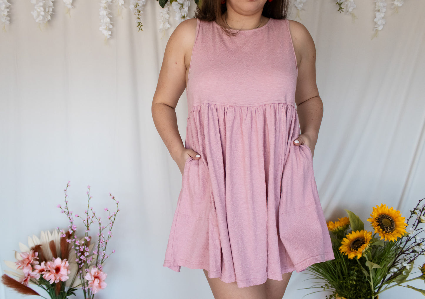 Pink Baby Doll Dress