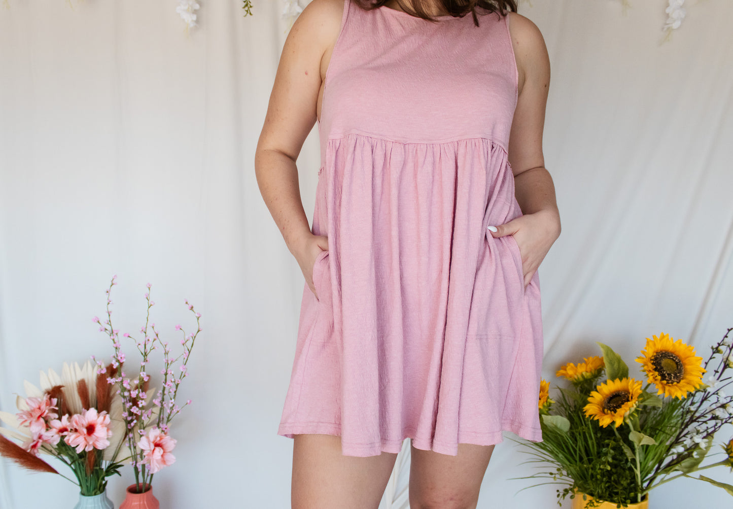 Pink Baby Doll Dress
