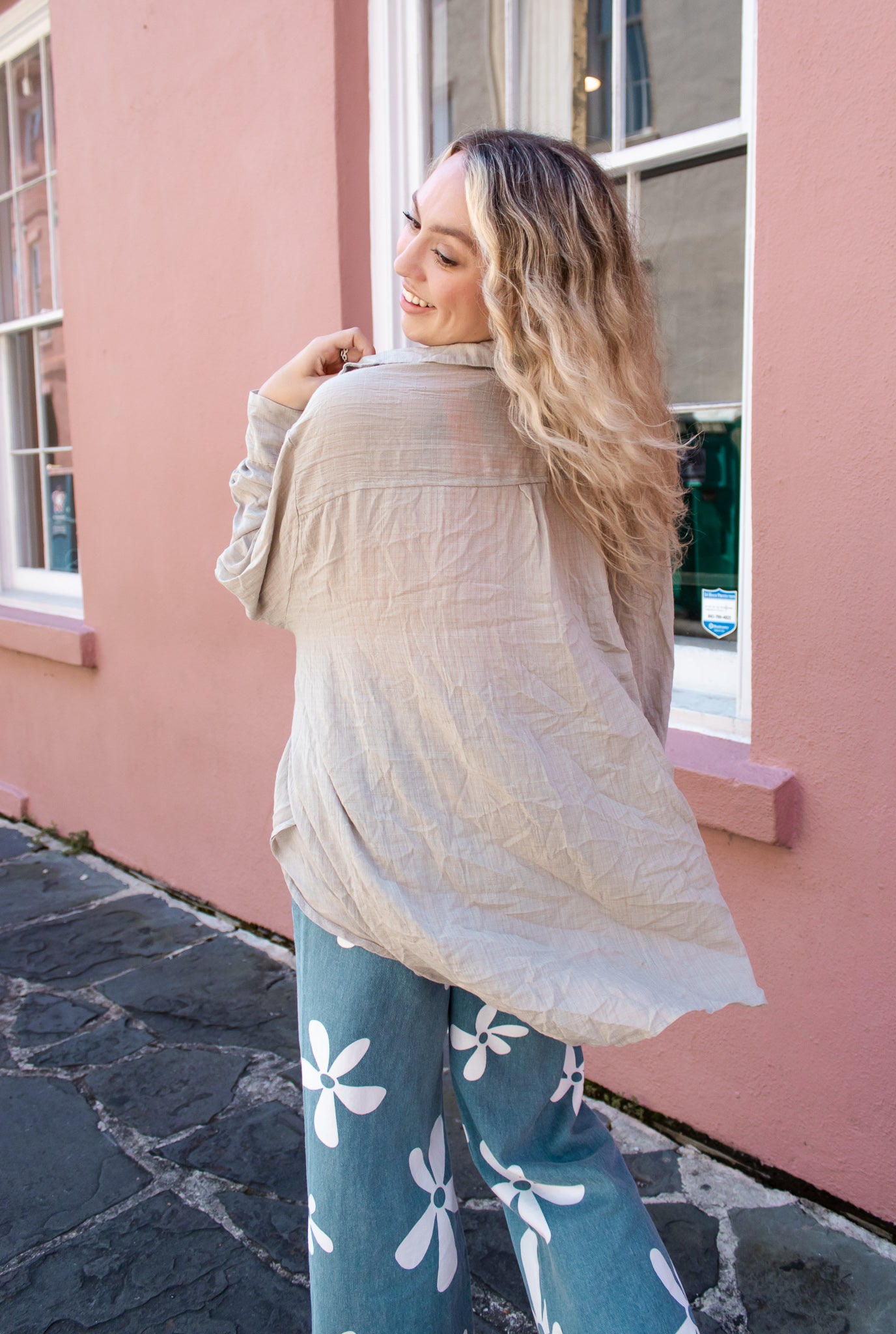 Beachy Button Down