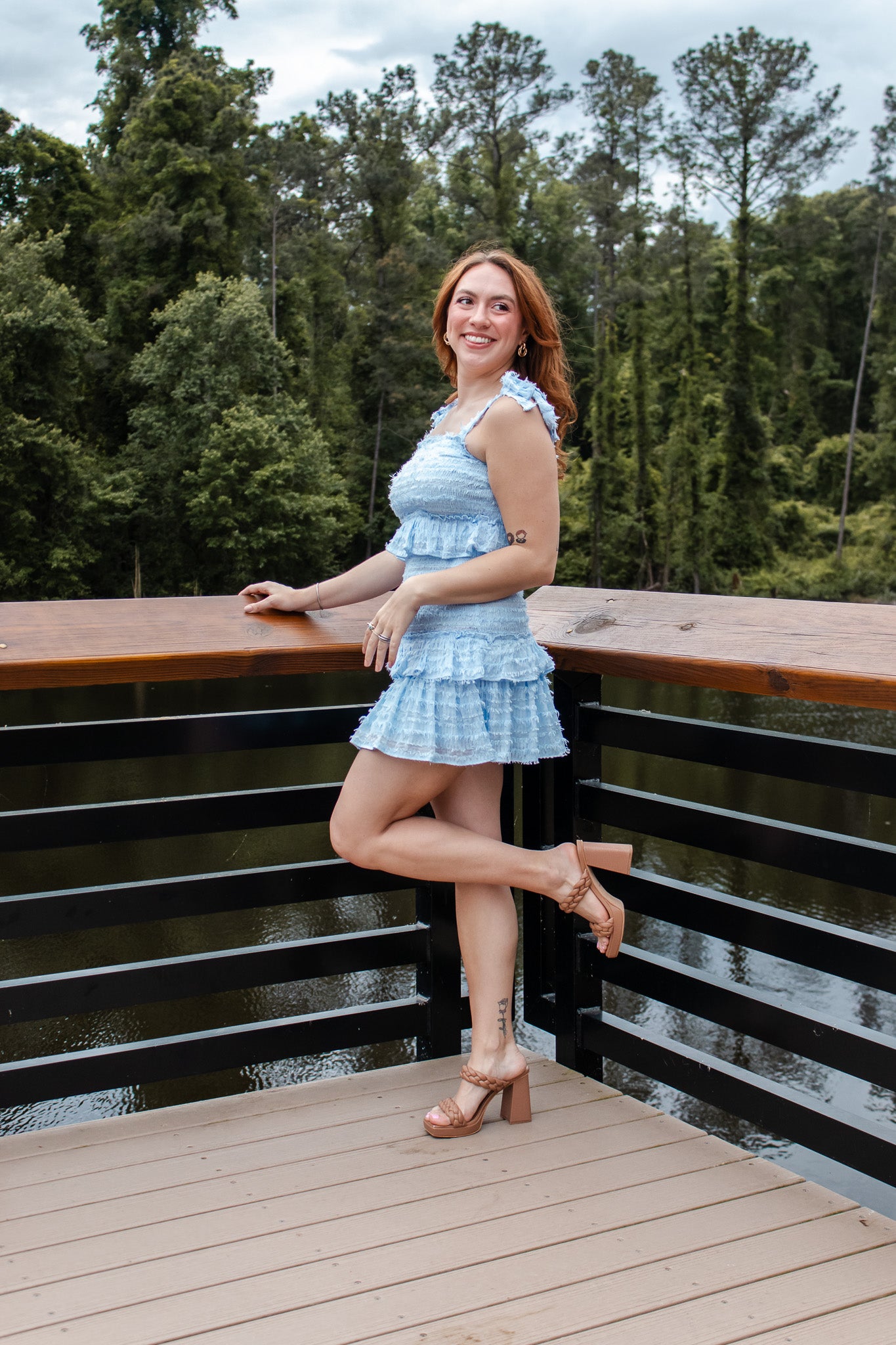 Blue Hydrangea Dress