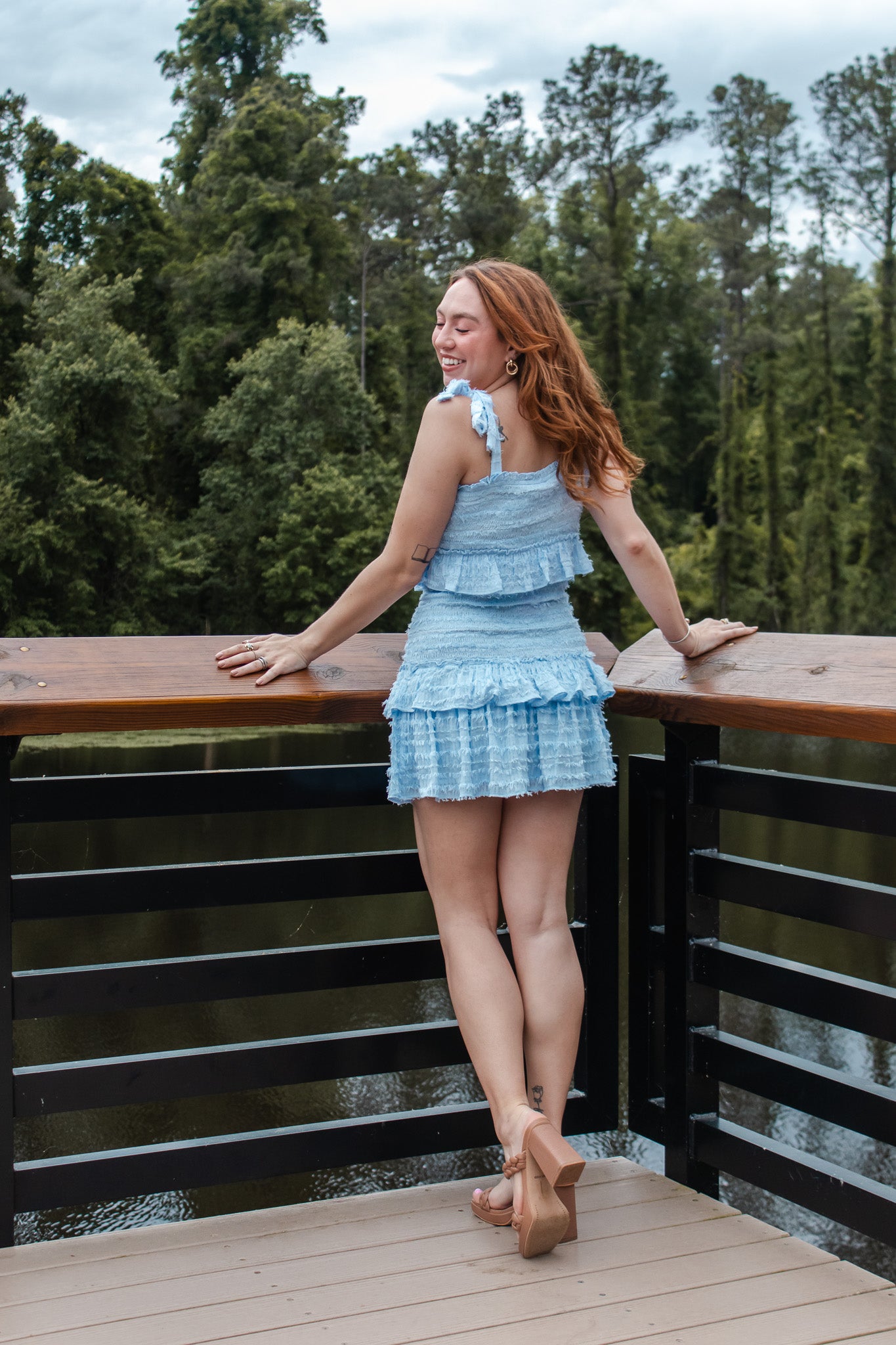 Blue Hydrangea Dress