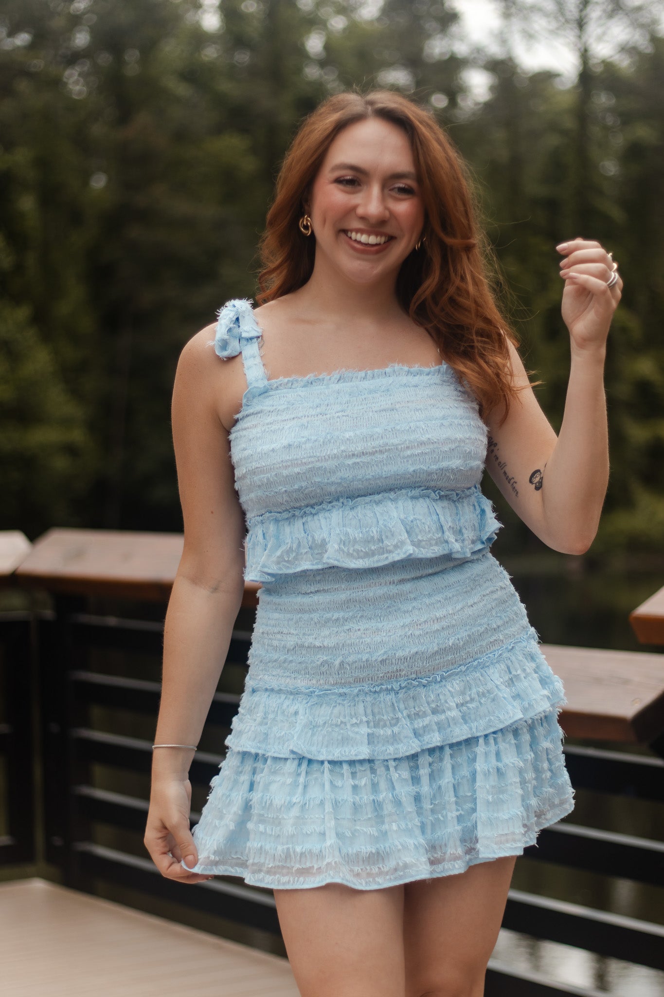 Blue Hydrangea Dress