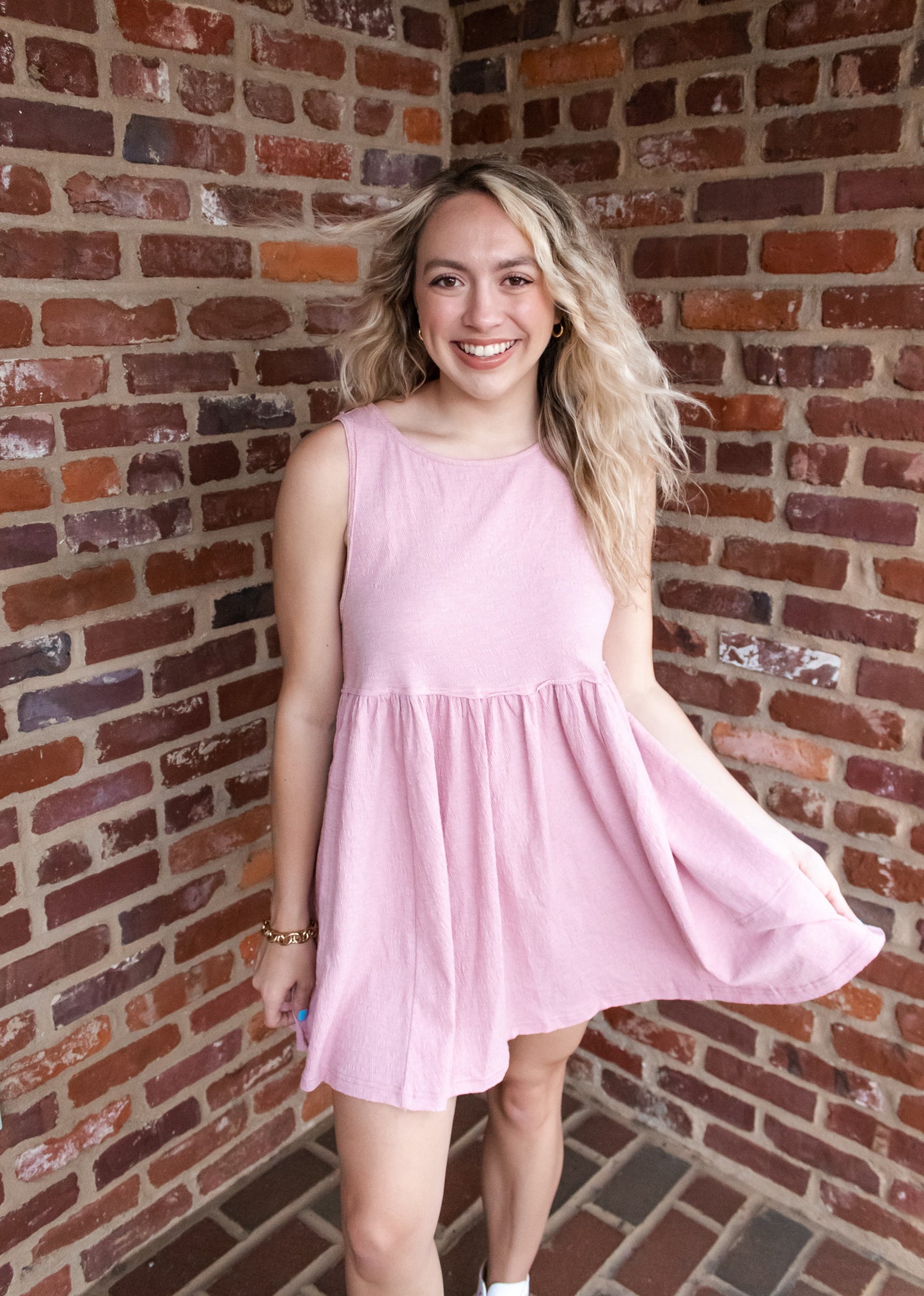 Pink Baby Doll Dress