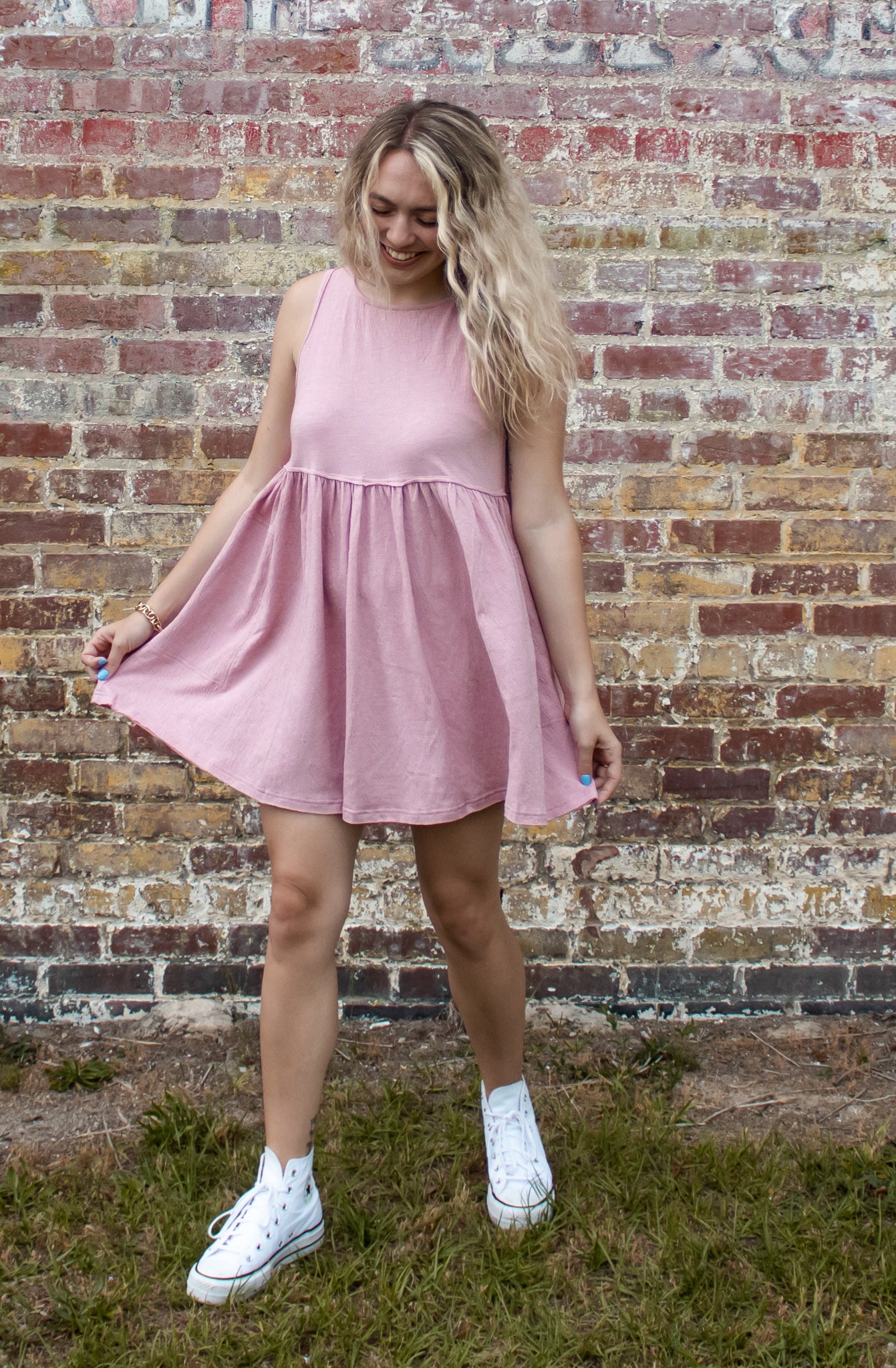 Pink Baby Doll Dress