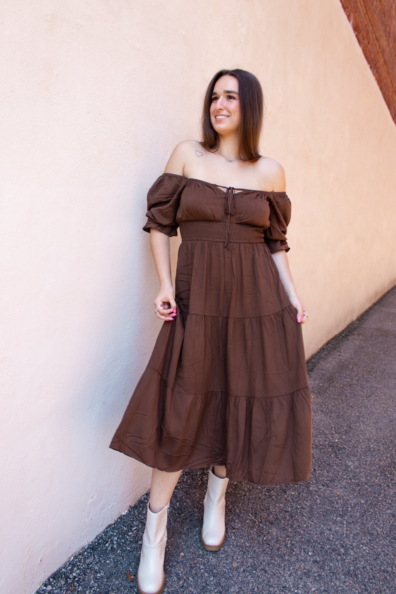 Brown Maxi Dress – shopdoor104